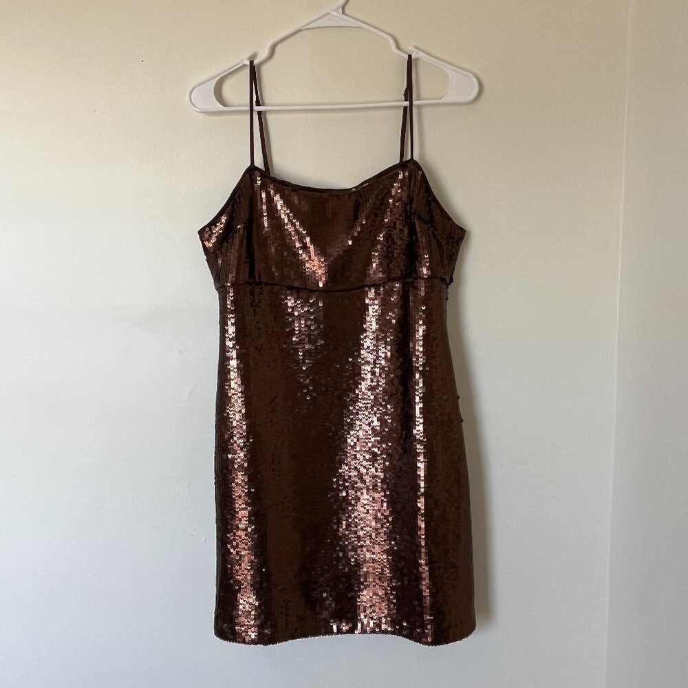 NWT Madewell Sequin Slip Mini Dress size 10